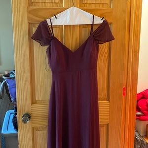 Birdy Grey Full Length Dress in Burgundy